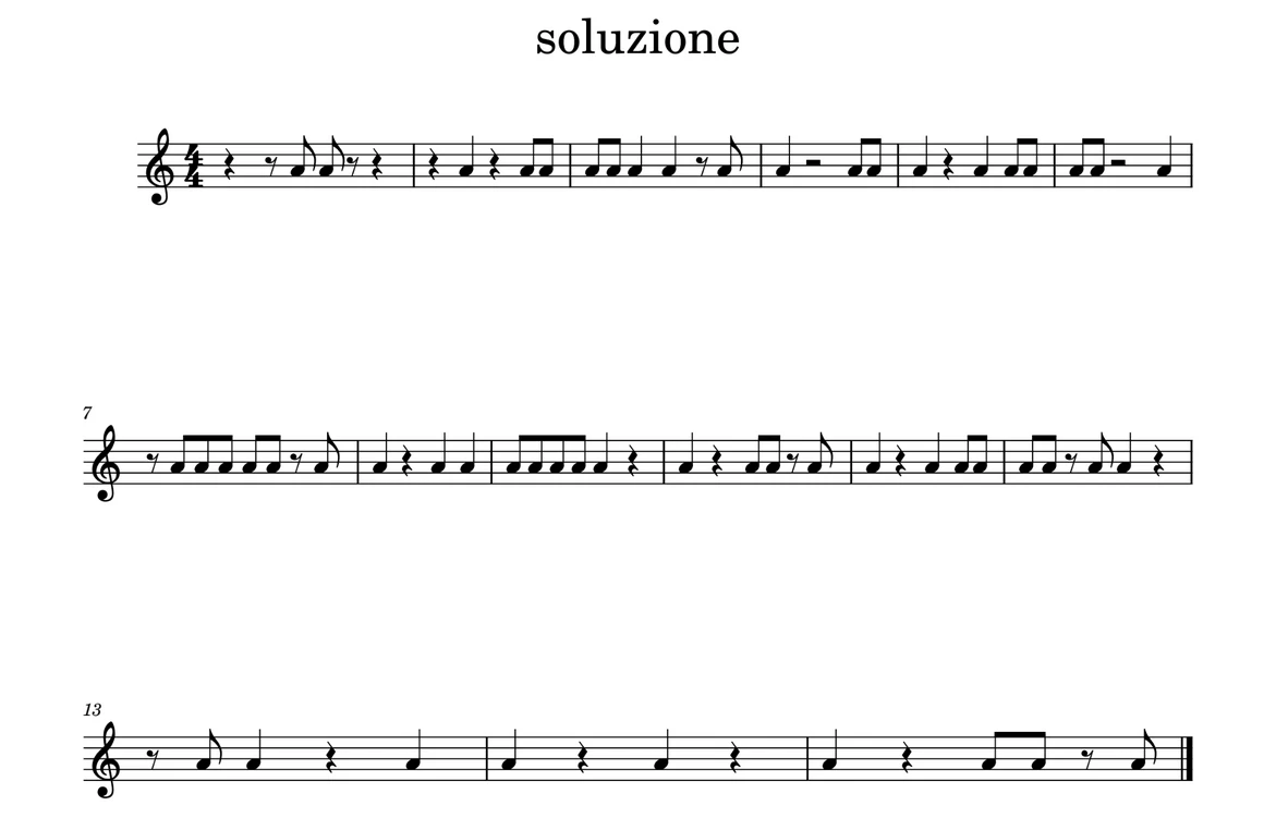Dettato Ritmico 1 soluzione