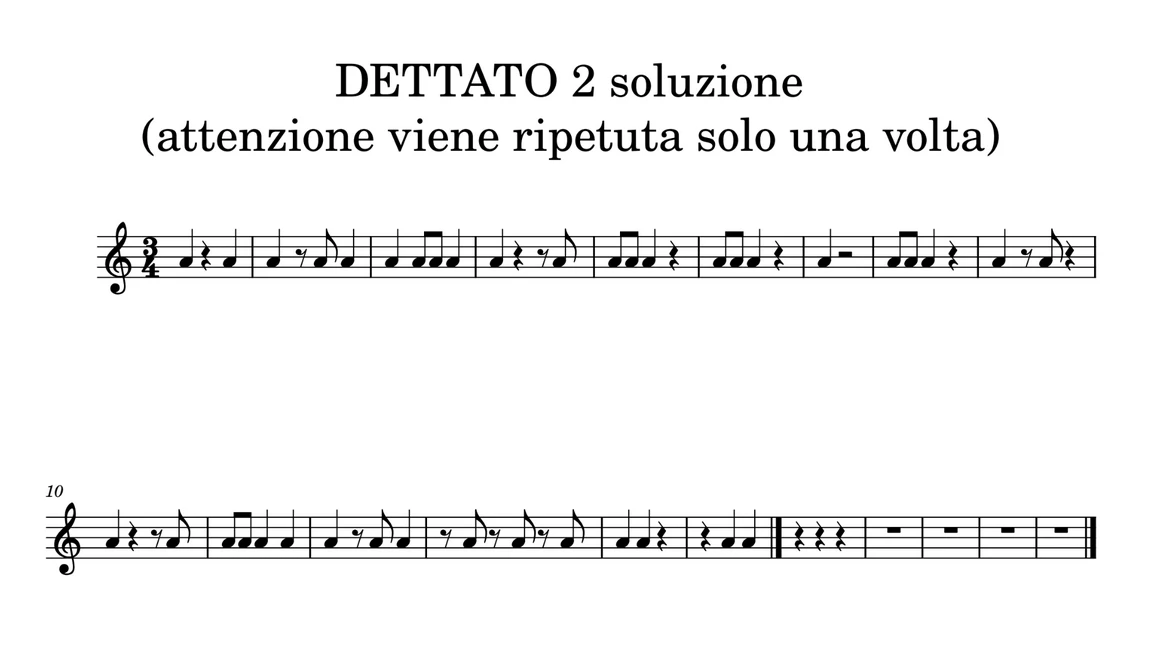 Dettato 2 soluzione